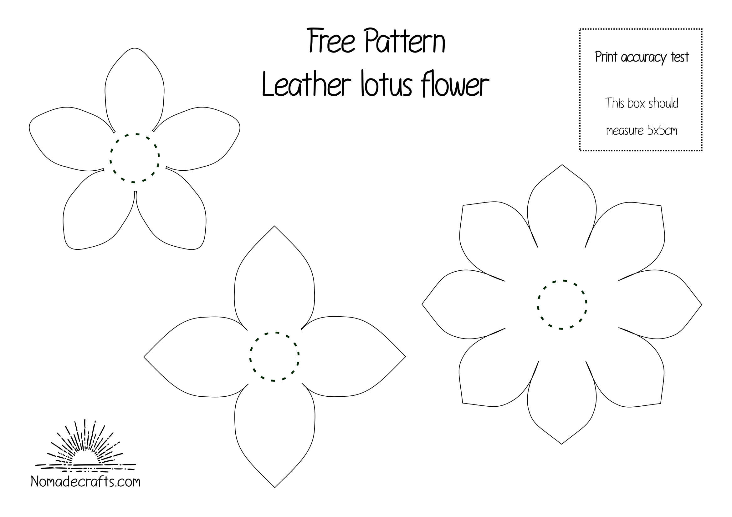 Detail Flower Pattern Template Printable Nomer 38
