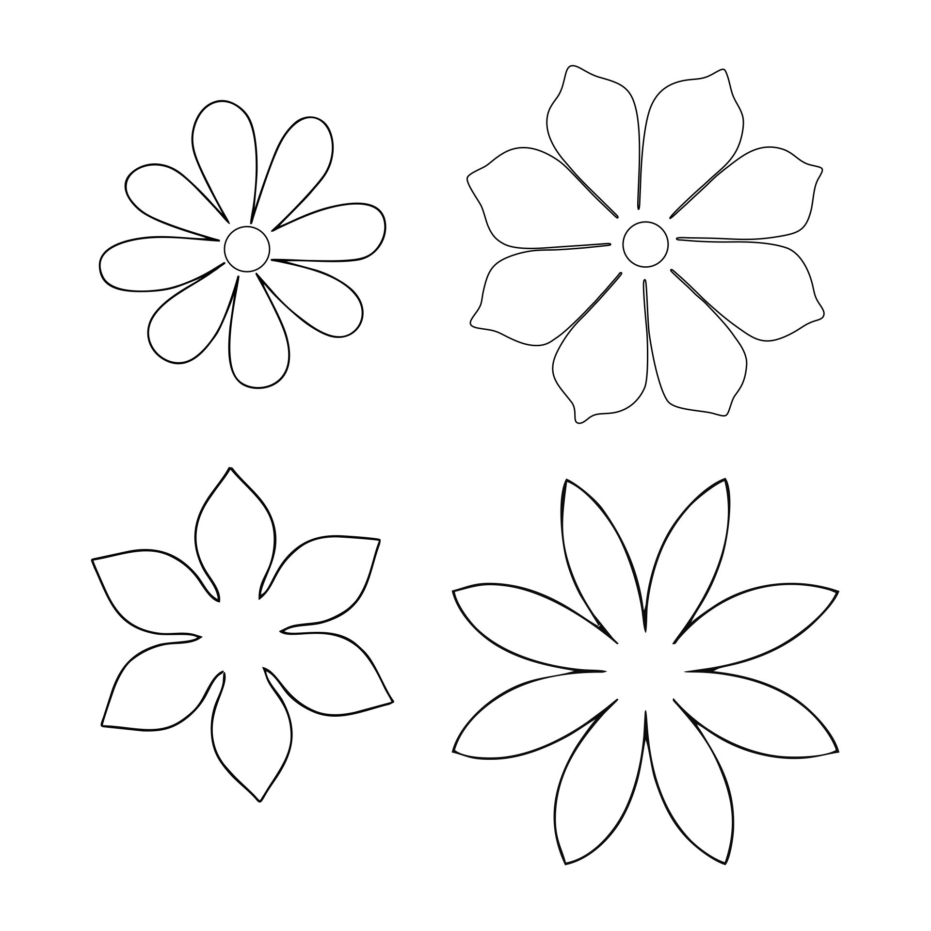 Detail Flower Pattern Template Printable Nomer 39