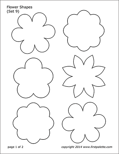 Detail Flower Pattern Template Printable Nomer 9