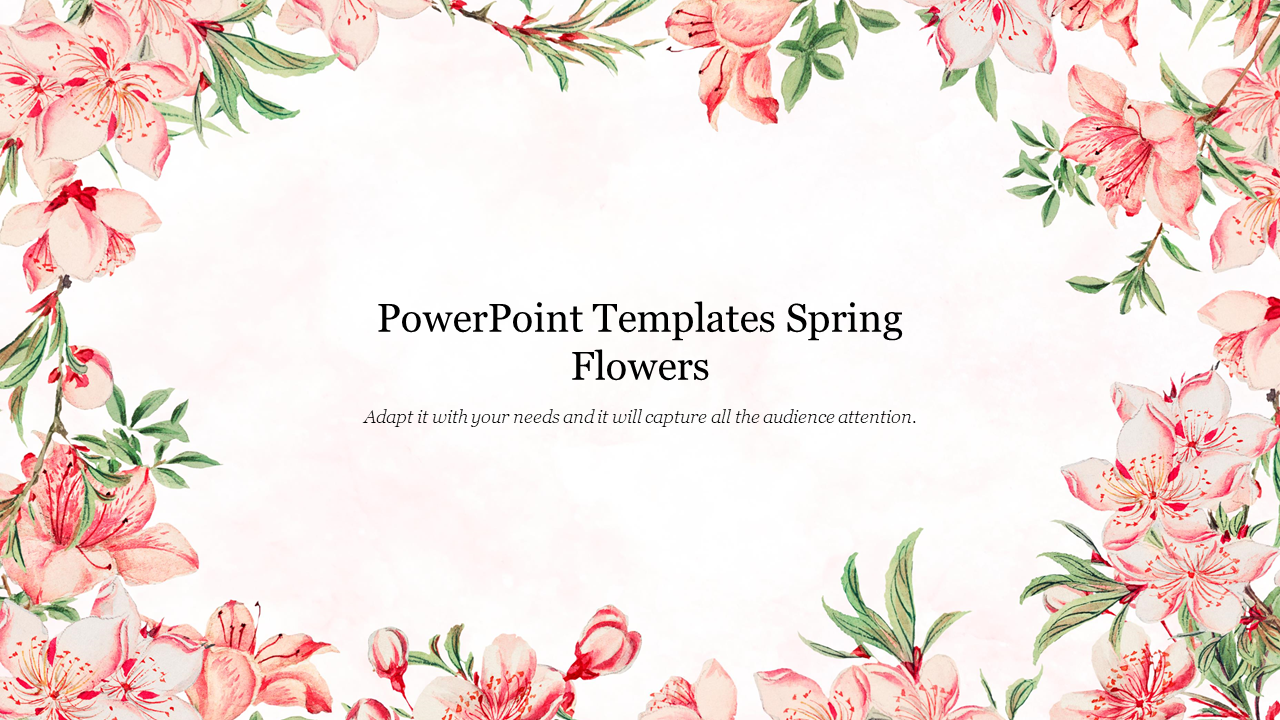 Detail Flowery Powerpoint Template Nomer 10