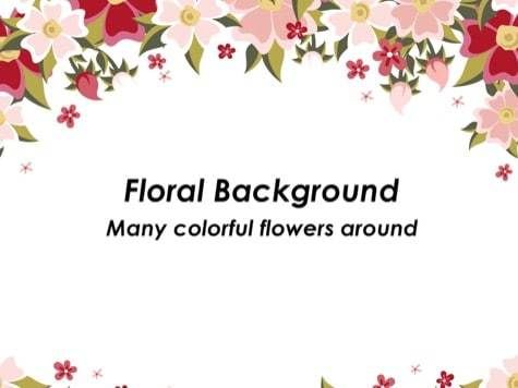 Detail Flowery Powerpoint Template Nomer 29