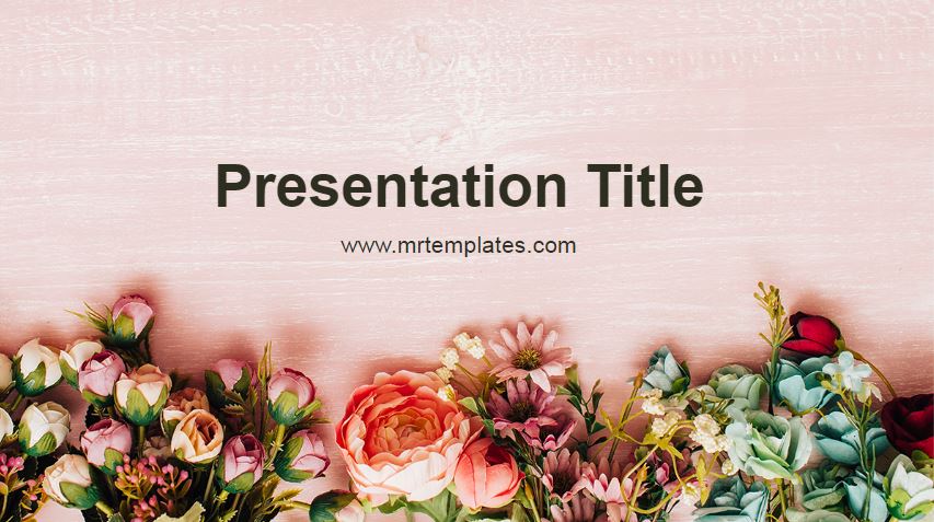 Detail Flowery Powerpoint Template Nomer 4