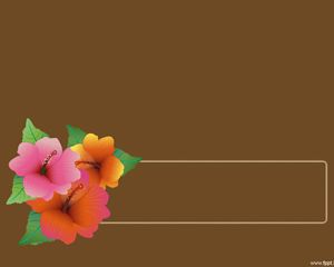 Detail Flowery Powerpoint Template Nomer 46