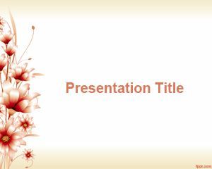 Detail Flowery Powerpoint Template Nomer 5