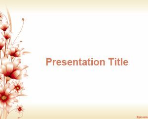Detail Flowery Powerpoint Template Nomer 5