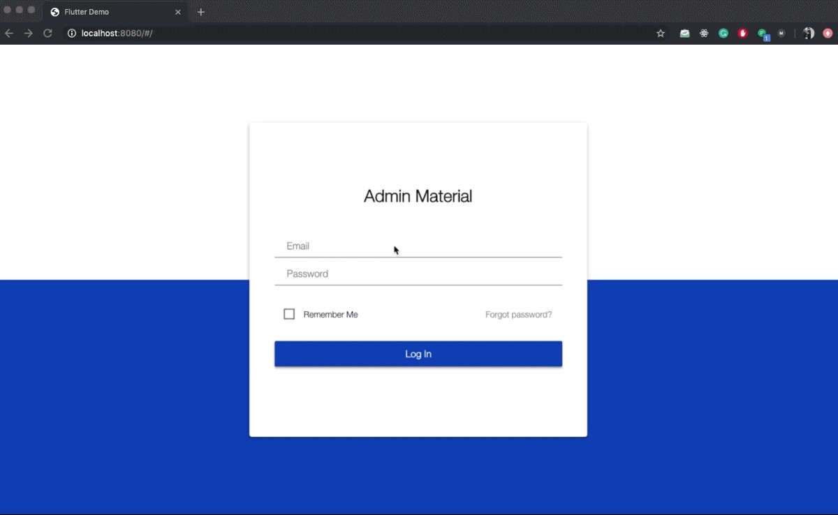 Detail Flutter Admin Template Nomer 22