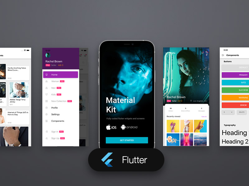 Detail Flutter Admin Template Nomer 40