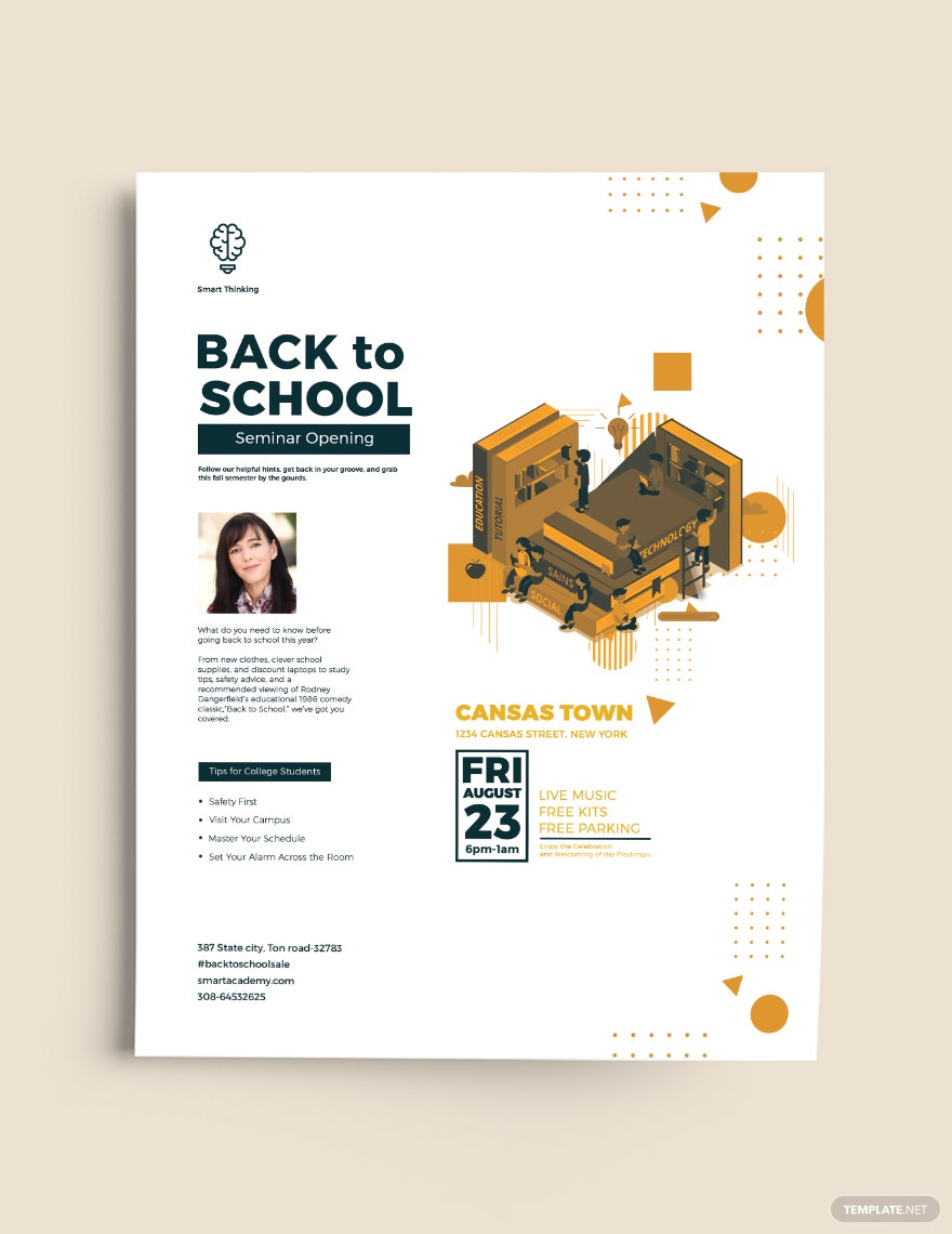 Detail Flyer Education Template Free Nomer 15