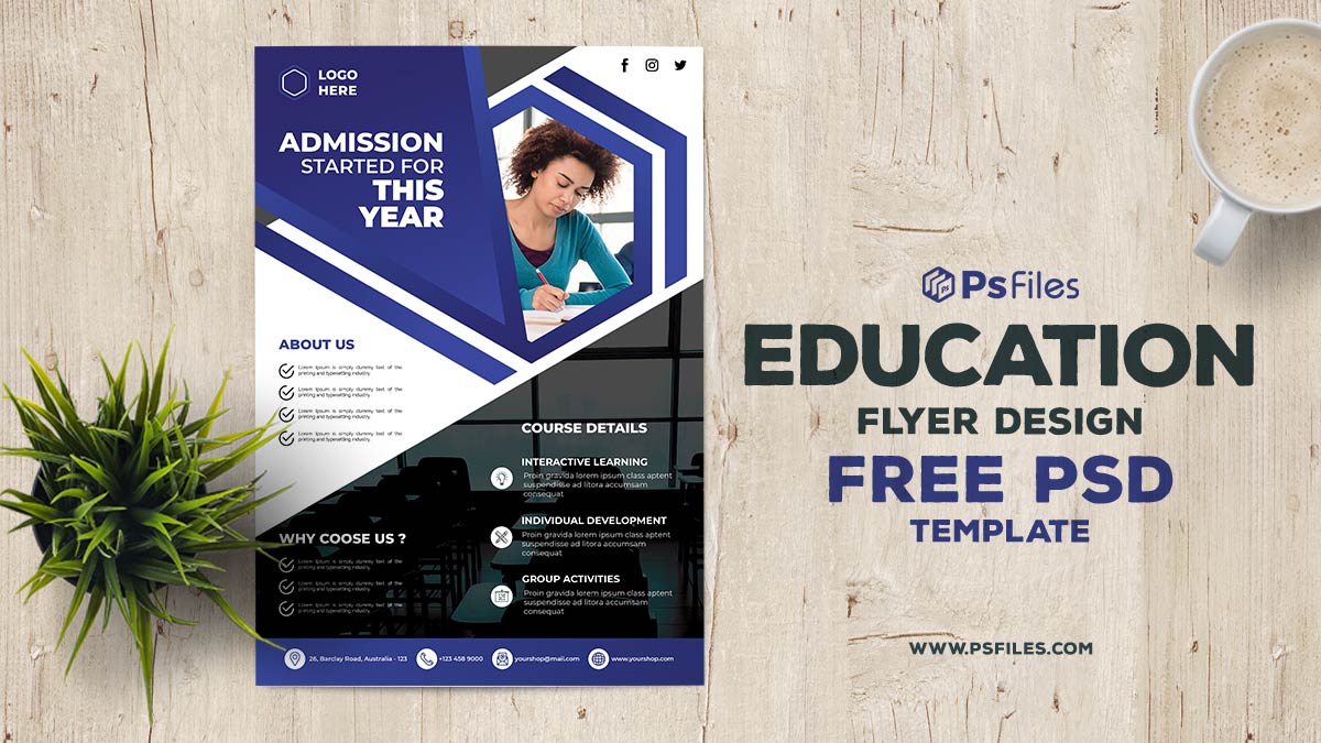 Detail Flyer Education Template Free Nomer 29