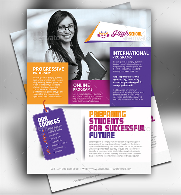 Detail Flyer Education Template Free Nomer 46