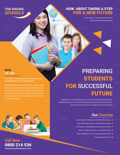 Detail Flyer Education Template Free Nomer 9