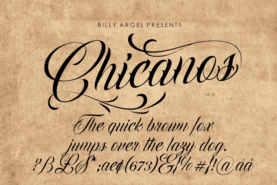 Detail Font Chicano Online Nomer 15