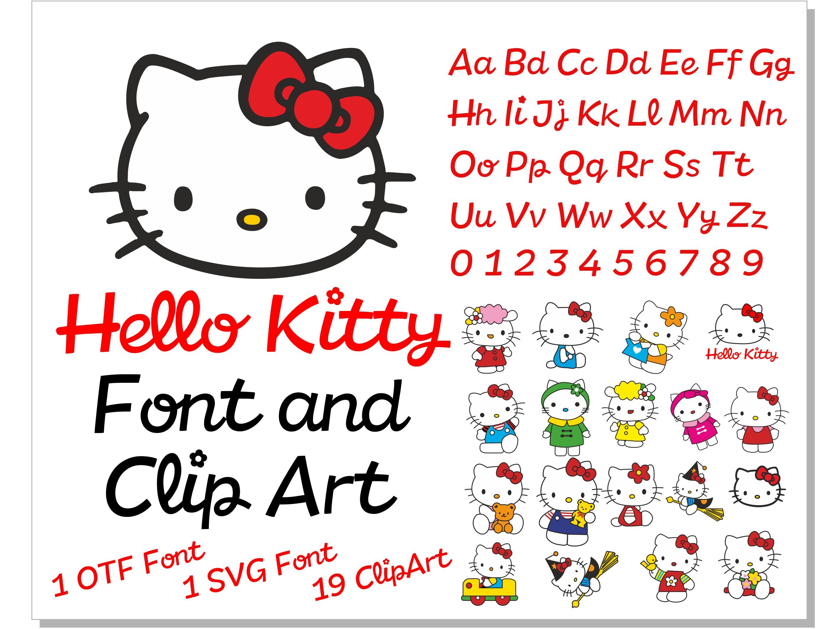 Detail Font Hello Kitty Nomer 2