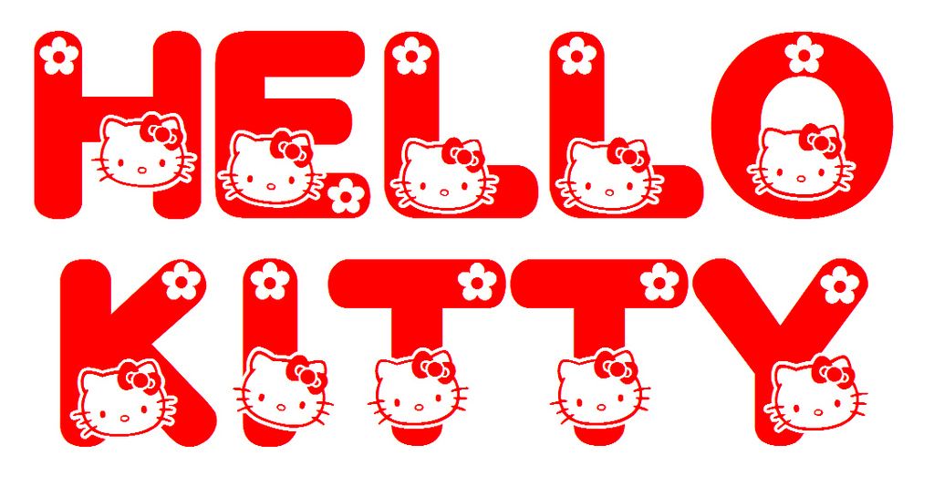 Detail Font Hello Kitty Nomer 3