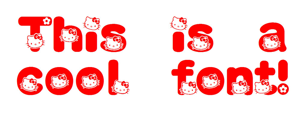 Detail Font Hello Kitty Nomer 37