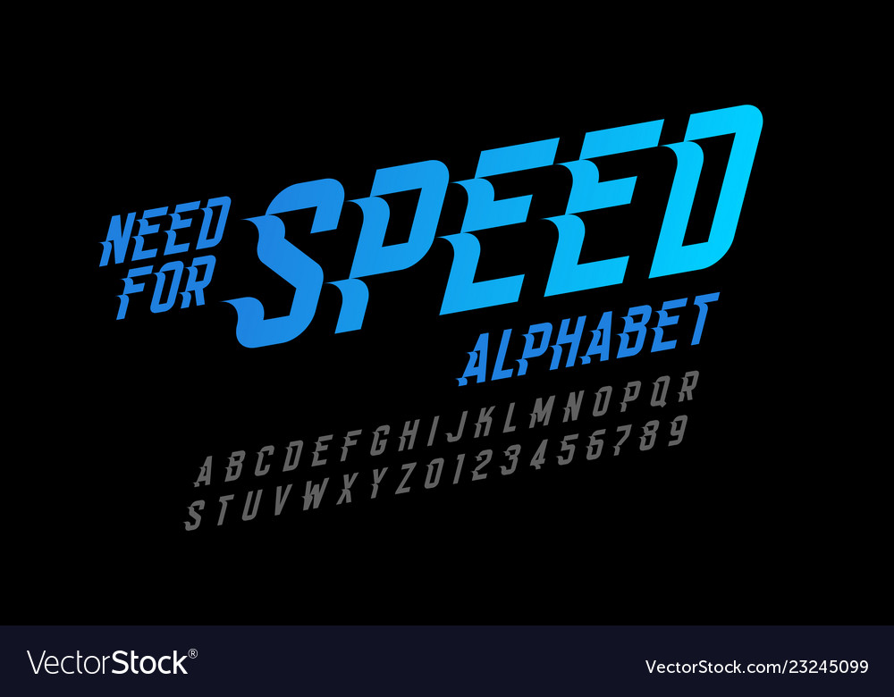 Detail Font Need For Speed Nomer 12