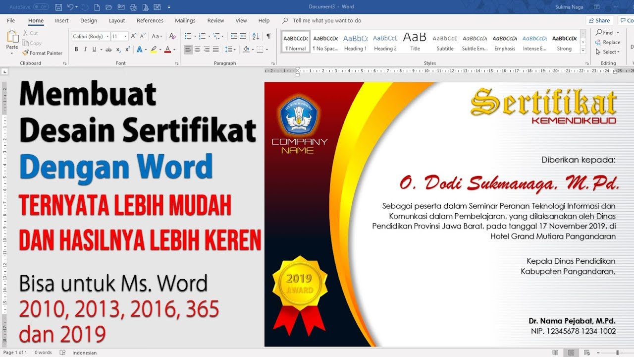 Detail Font Untuk Piagam Nomer 36