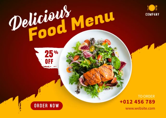 Detail Food Banner Design Template Nomer 14