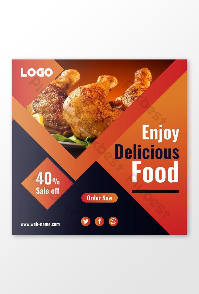 Detail Food Banner Design Template Nomer 15