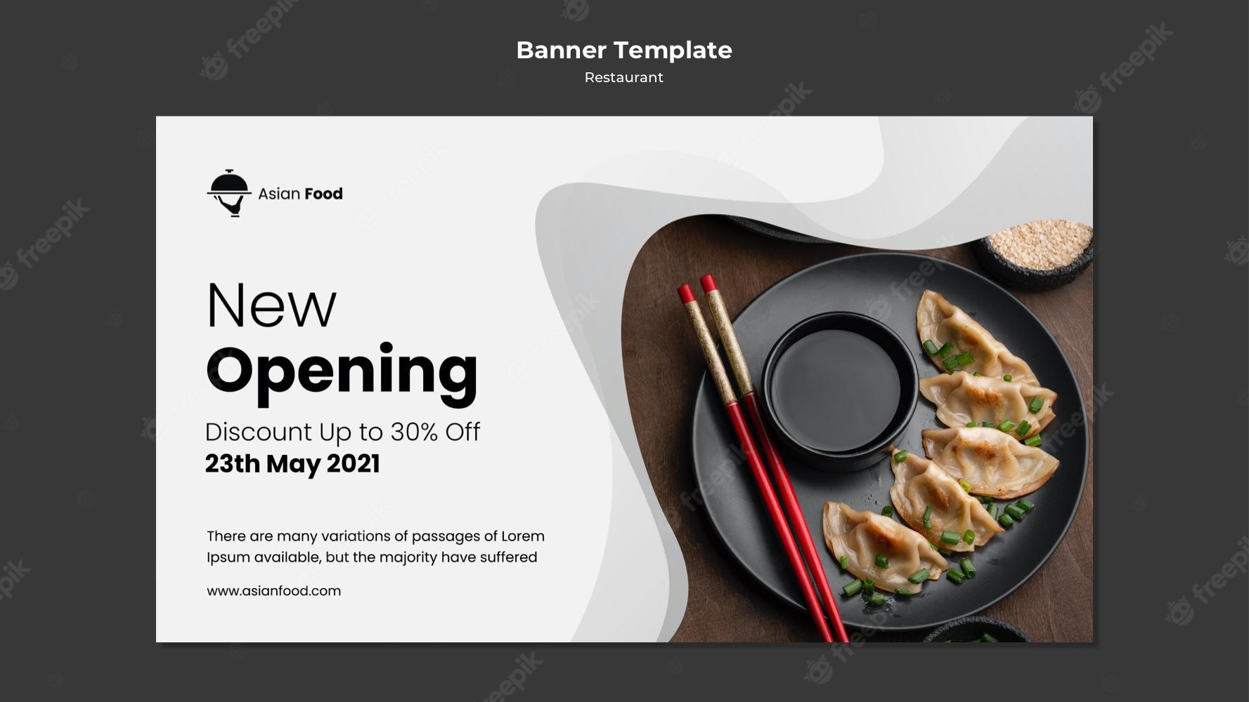 Food Banner Design Template Free - KibrisPDR