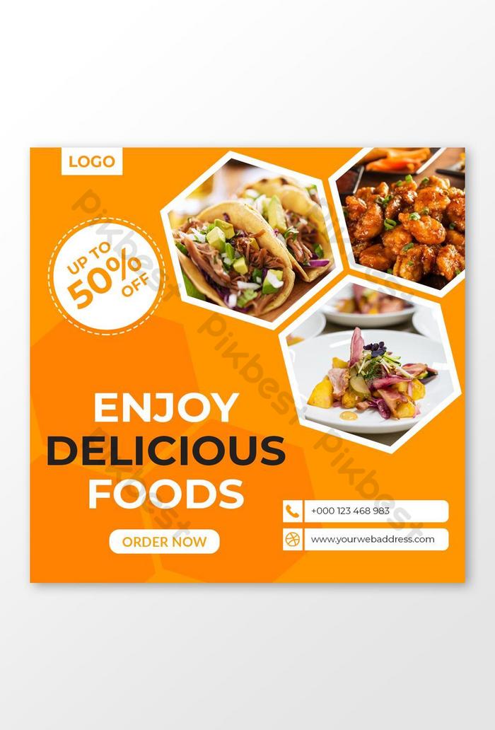 Detail Food Banner Design Template Free Nomer 11