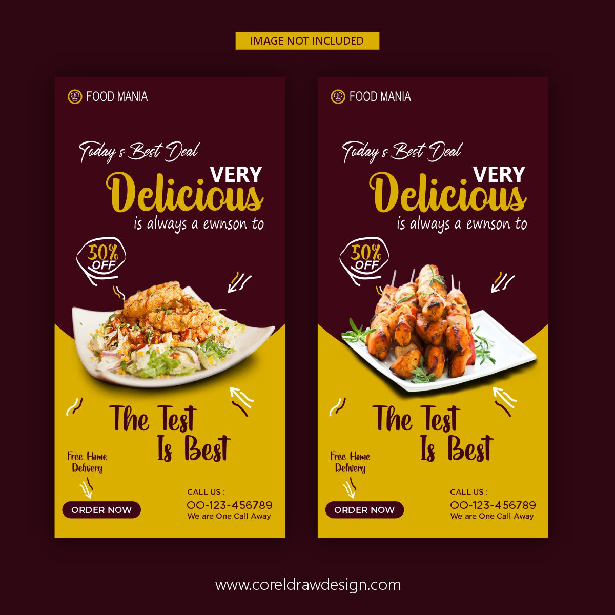 Detail Food Banner Design Template Free Nomer 18