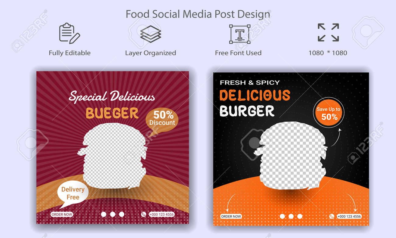 Detail Food Banner Design Template Free Nomer 38