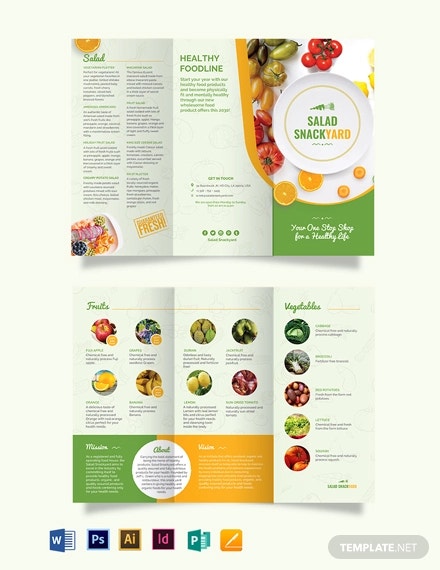 Detail Food Brochure Template Word Nomer 2