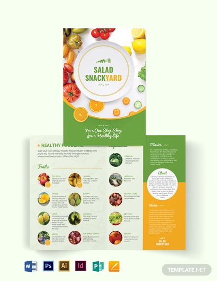 Detail Food Brochure Template Word Nomer 11