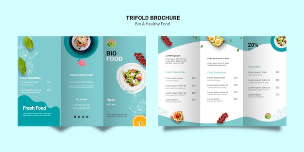 Detail Food Brochure Template Word Nomer 12