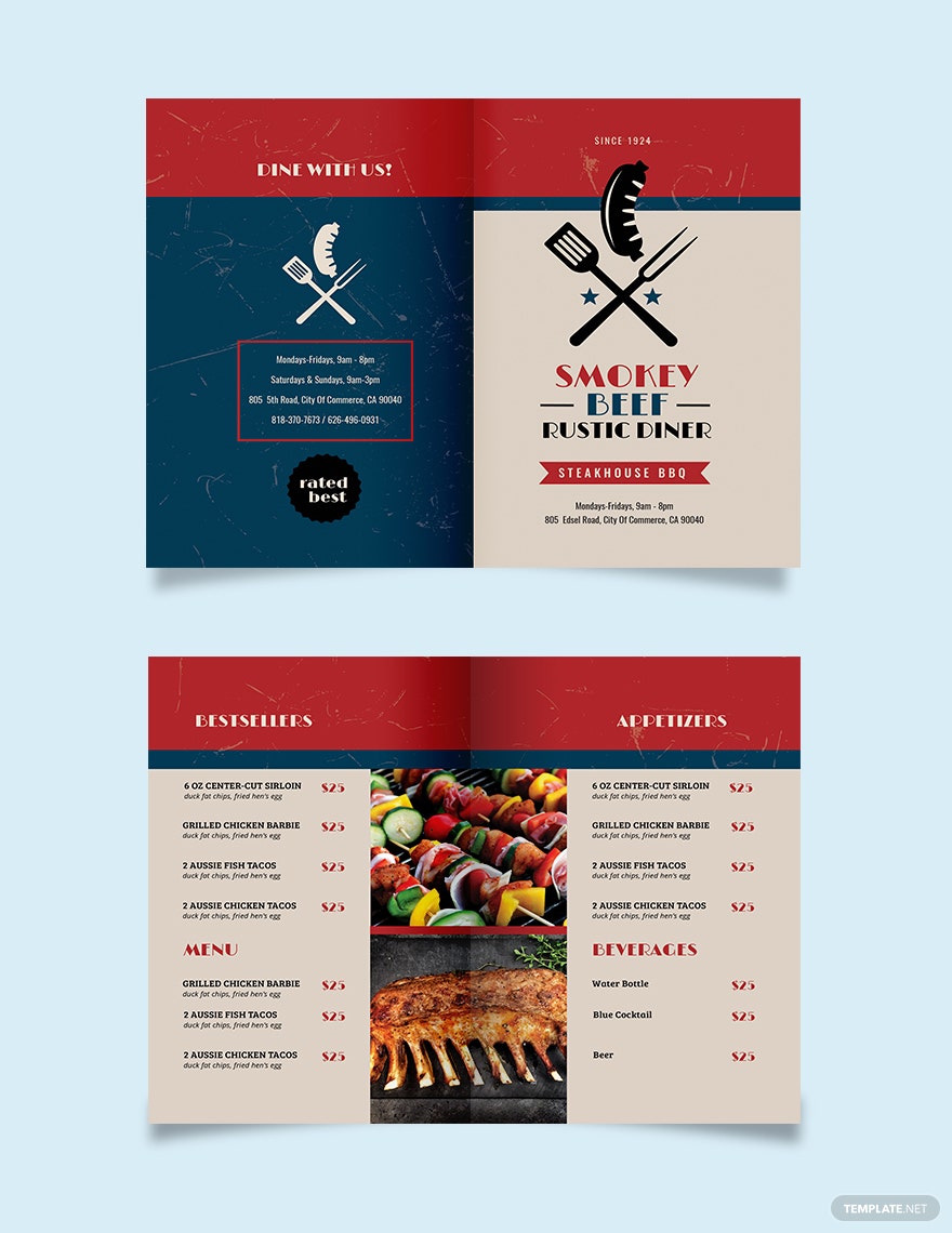 Detail Food Brochure Template Word Nomer 13