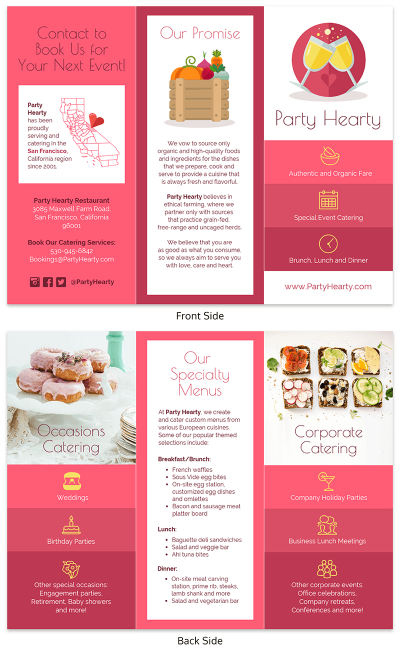 Detail Food Brochure Template Word Nomer 15