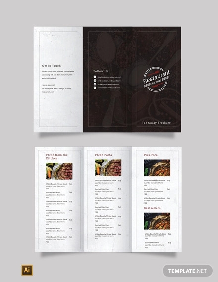 Detail Food Brochure Template Word Nomer 16