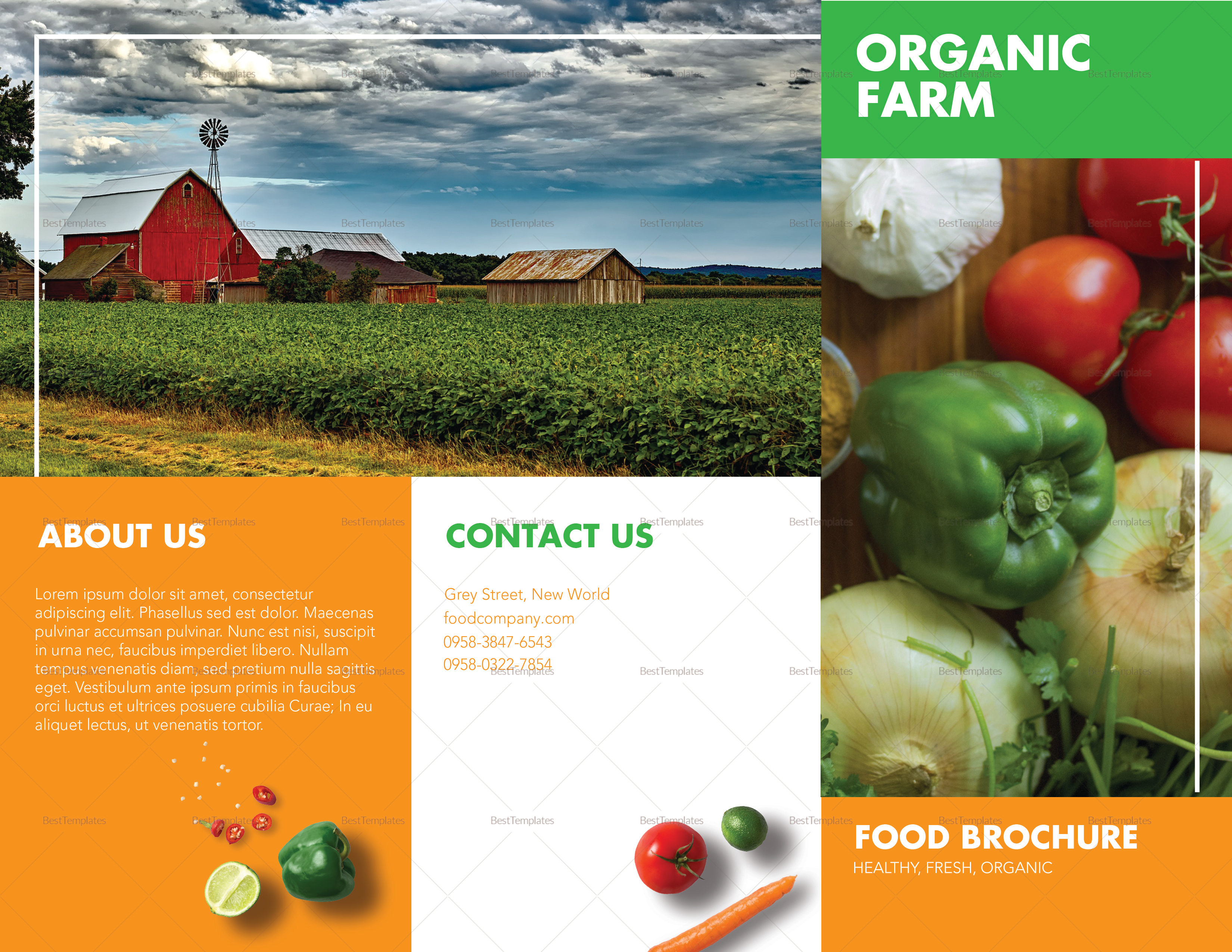 Detail Food Brochure Template Word Nomer 26