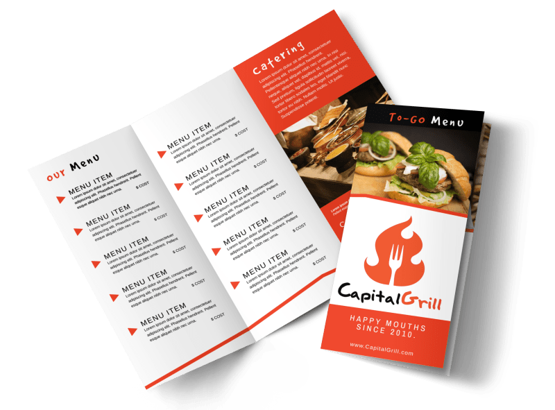 Detail Food Brochure Template Word Nomer 33