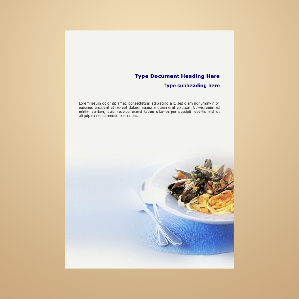 Detail Food Brochure Template Word Nomer 38