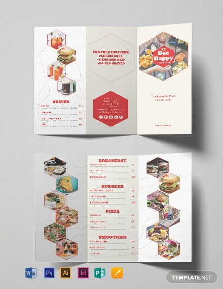 Detail Food Brochure Template Word Nomer 5