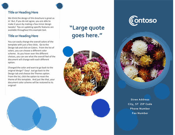 Detail Food Brochure Template Word Nomer 44
