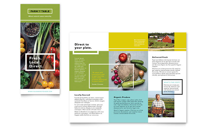 Detail Food Brochure Template Word Nomer 6
