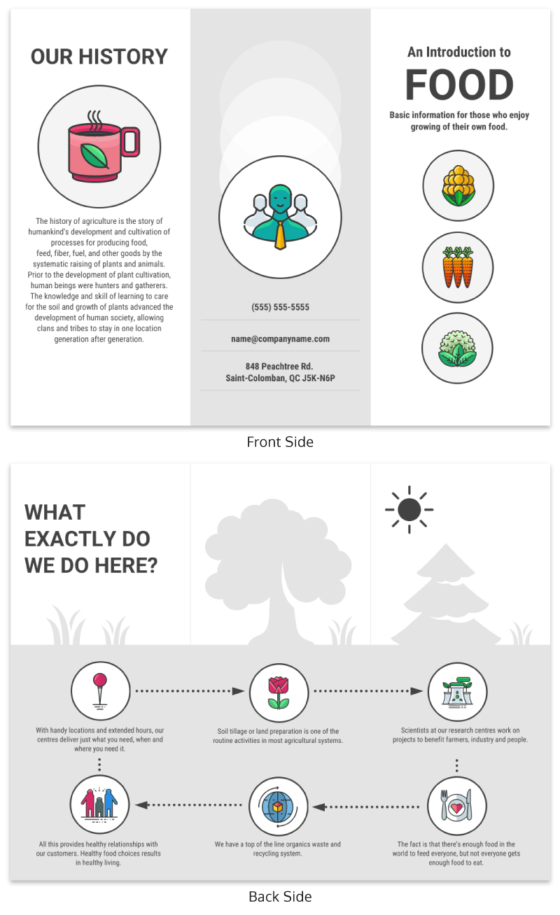 Detail Food Brochure Template Word Nomer 56