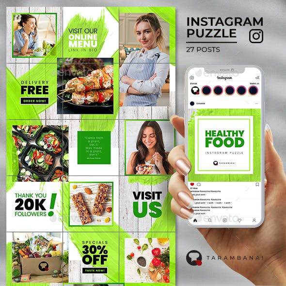 Detail Food Instagram Feed Template Nomer 27