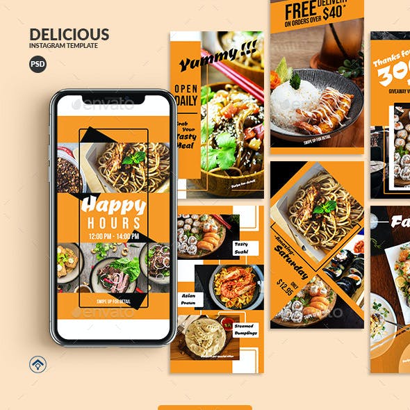 Detail Food Instagram Feed Template Nomer 33