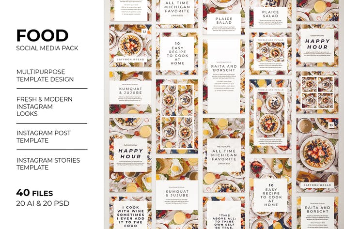 Detail Food Instagram Feed Template Nomer 43