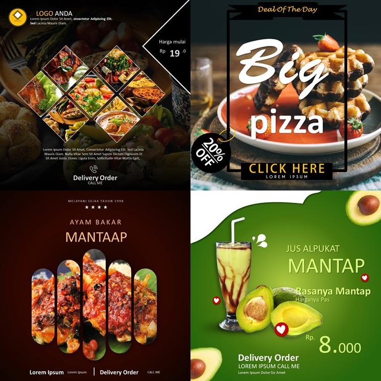 Detail Food Instagram Feed Template Nomer 45
