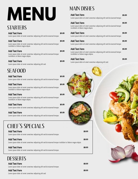 Detail Food Menu Template Nomer 38