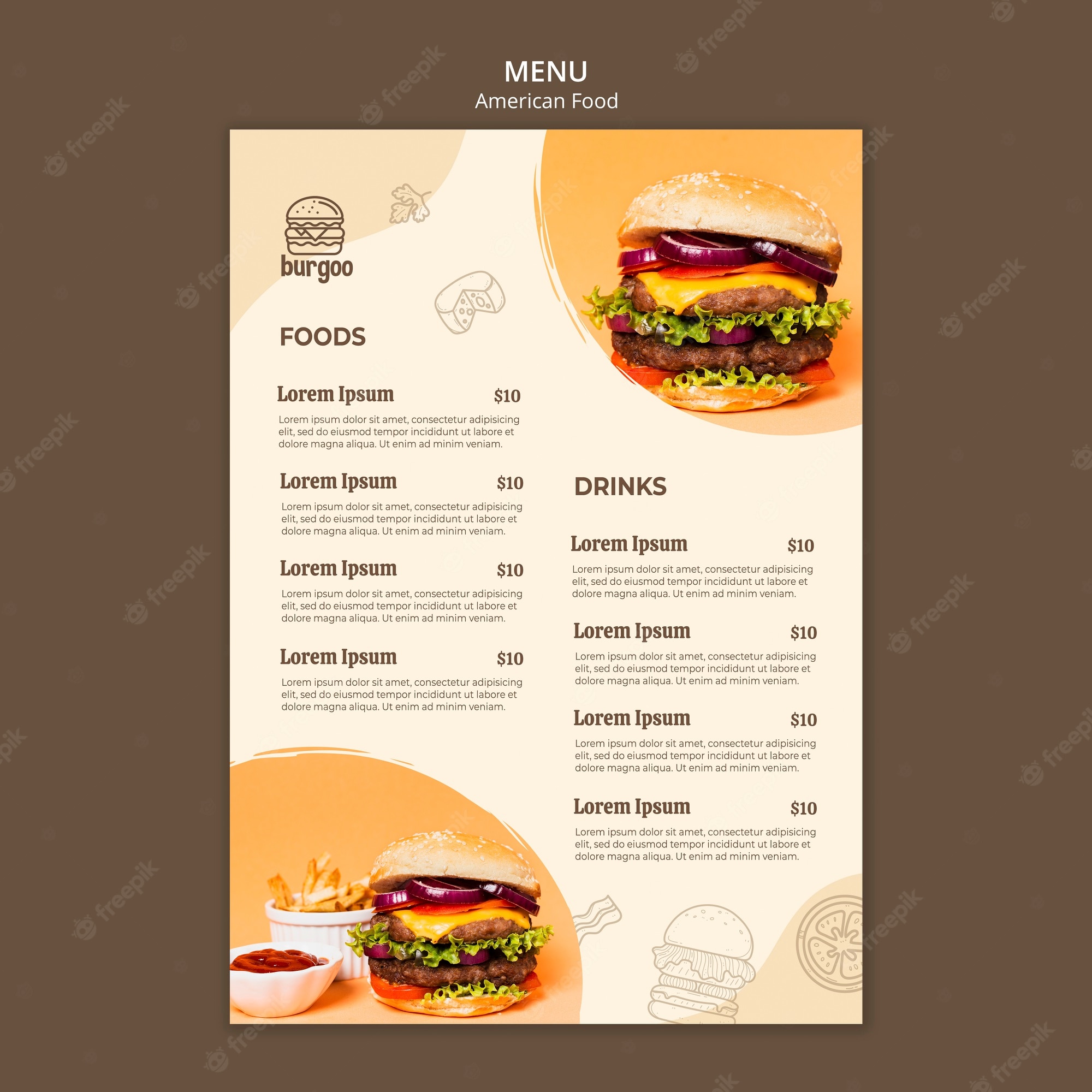 Detail Food Menu Template Nomer 53