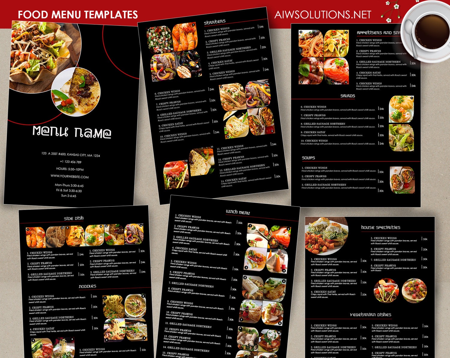 Detail Food Menu Template Nomer 8