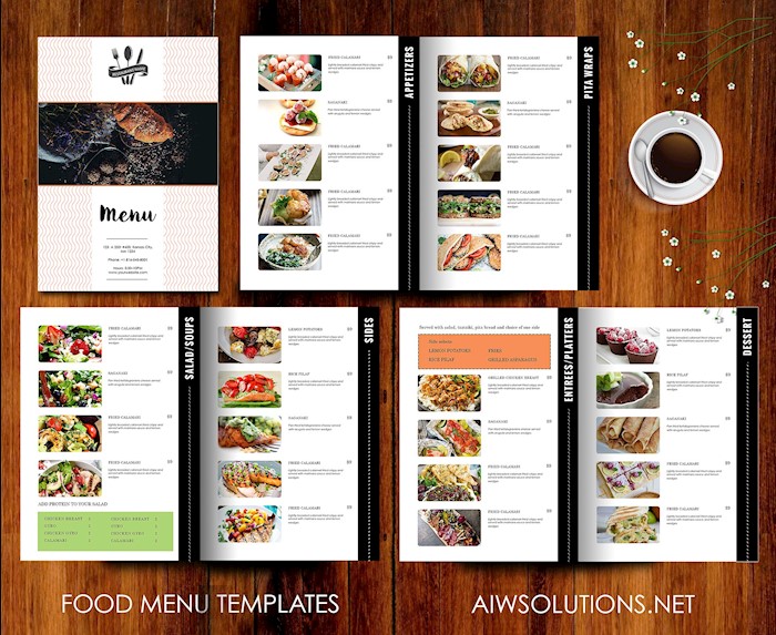 Detail Food Menu Template Microsoft Word Nomer 40