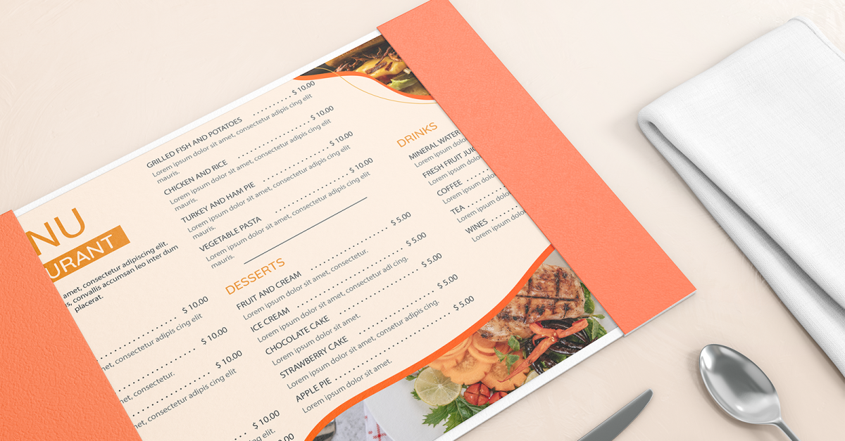 Detail Food Menu Template Microsoft Word Nomer 47