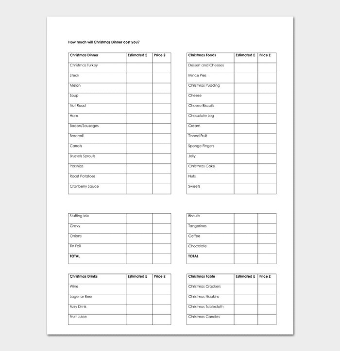 Detail Food Order List Template Nomer 21